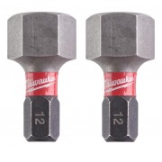 Milwaukee Биты ShockWave HEX12 x 25мм 2шт 4932430900